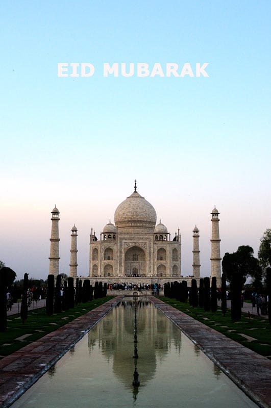 Eid-Mubarak | Photo of Taj Mahal